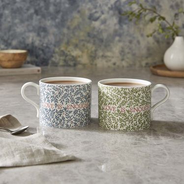 Morris & Co. Love Is Enough Mug Set